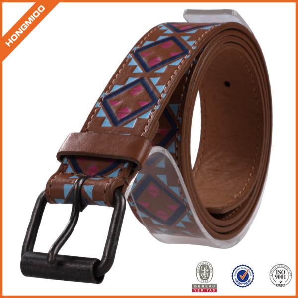 Genuine Leather Belt With Special Printting Pattern Leisure Leather Belt For Men