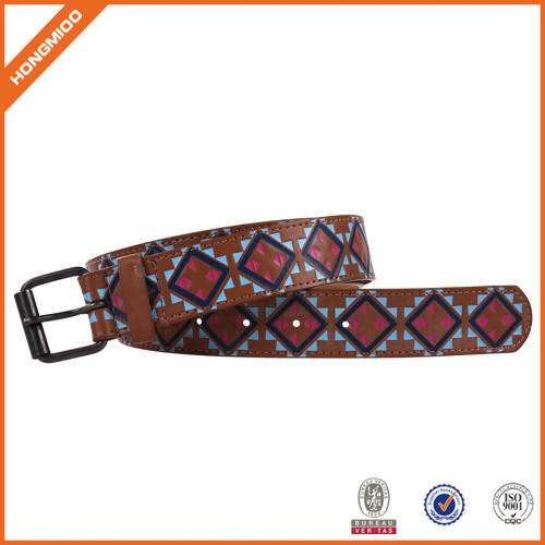 Genuine Leather Belt With Special Printting Pattern Leisure Leather Belt For Men