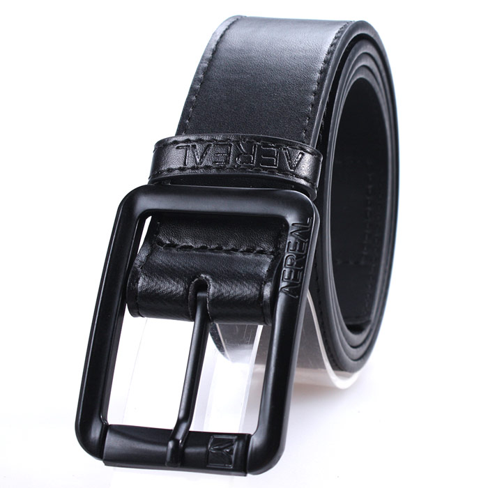 gents black leather belts