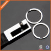 Snap Hook Custom Logo Genuine Leather Key Chain with Gift Box