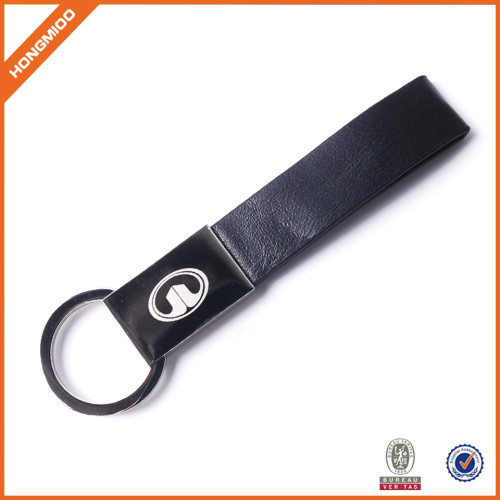 Simple Classic Crazy Horse Leather Keychain, Men Waist Hanging Blank Leather Belt Key Chian Wholesale