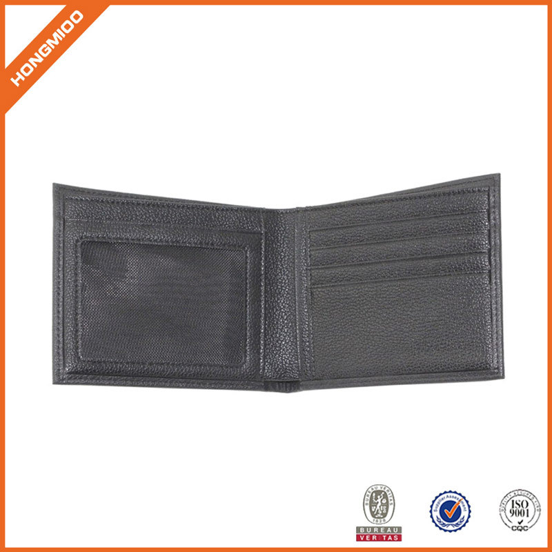 Hot Sell Classic Slim Bifold Men Saffiano Leather Wallet With Gold Sutd - Specs