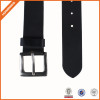 Mens Black Split Leather Belt With Prong Zinc Aolly Buckle For Jeans