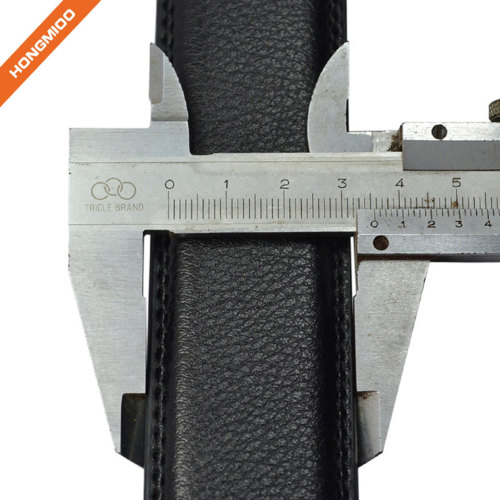 Classic Design Men's Ratchet Belt Silver Coating Genuine Split Leather Strap
