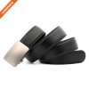 Leisure Style Top Layer Leather Ratchet Strap Automatic Alloy Buckle
