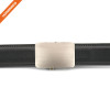 Leisure Style Top Layer Leather Ratchet Strap Automatic Alloy Buckle