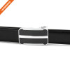 Adjustable Men's Split Leather Belt Automatic Slide Buckle