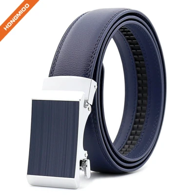 Hongmioo Comfortable Click Belt Genuine Leather Ratchet Belt for Men