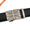 Hongmioo Men's Fashion Flag Pattern Slide Buckle Genuine Leather Ratchet Automatic Belt