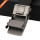 Hongmioo Men's Fashion Flag Pattern Slide Buckle Genuine Leather Ratchet Automatic Belt