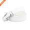 Hongmioo TB1480 White Fashion Dress Split Genuine Leather Mens Ratchet Belt