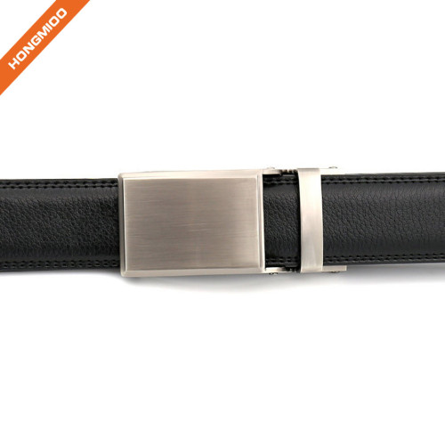 Hongmioo TB1482 Black Custom Texture Mens Blank Alloy Buckle Genuine Leather Mens Belt