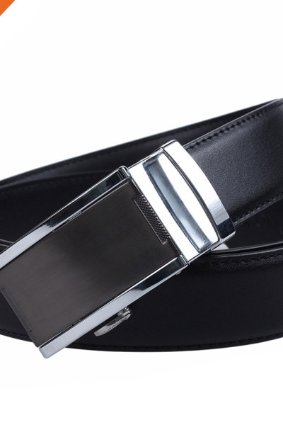 Hongmioo High-End Genuine Leather Automatic Buckle Belt Sof Strap