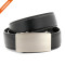 Hongmioo TB1488 Black Automatic Buckle Men Dress Split Leather Ratchet Belt