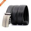 Hongmioo TB1489 Metal Side Release Automatic Buckle Cow Split Leather Mens Ratchet Belt