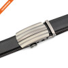 Hongmioo TB1489 Metal Side Release Automatic Buckle Cow Split Leather Mens Ratchet Belt