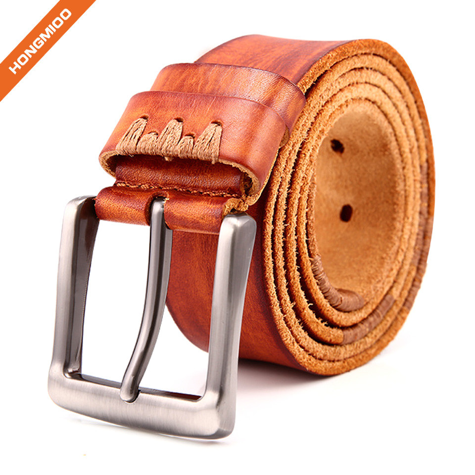 Hongmioo Premium Full Grain Leather Men's Leisure Belt | Full Grain ...