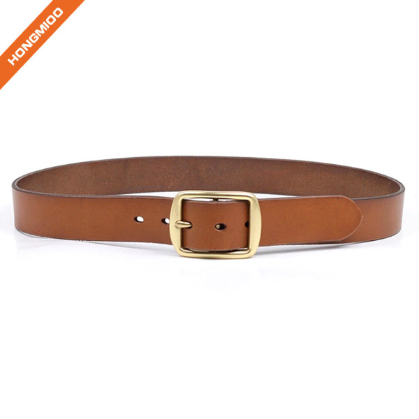 Hongmioo 100% Full Grain Leather Men's Classic Jean Belt