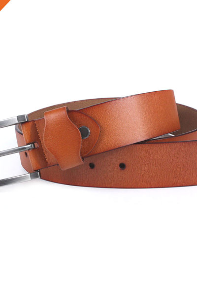 Hongmioo HT-011 Light Brown Full Grain Leather Heavy Duty Belt