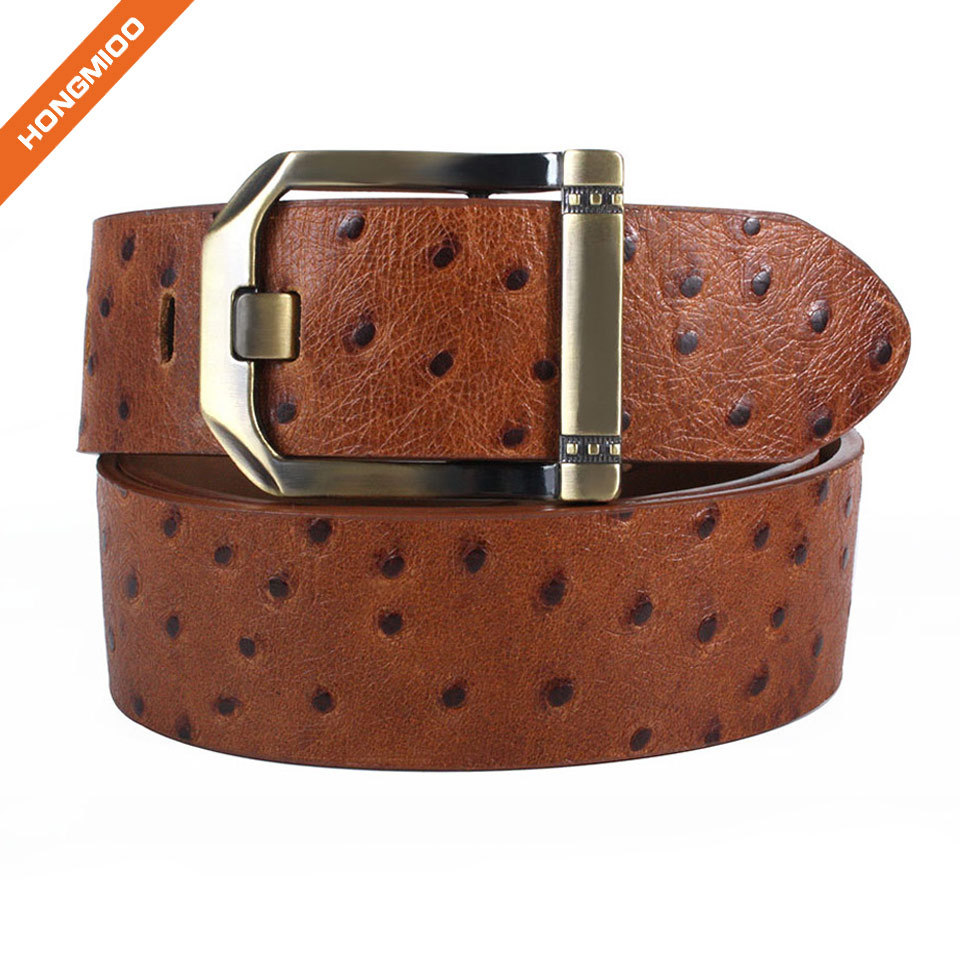 Gentleman Daily Accessory Brown First Layer Cowhide Bel... detail