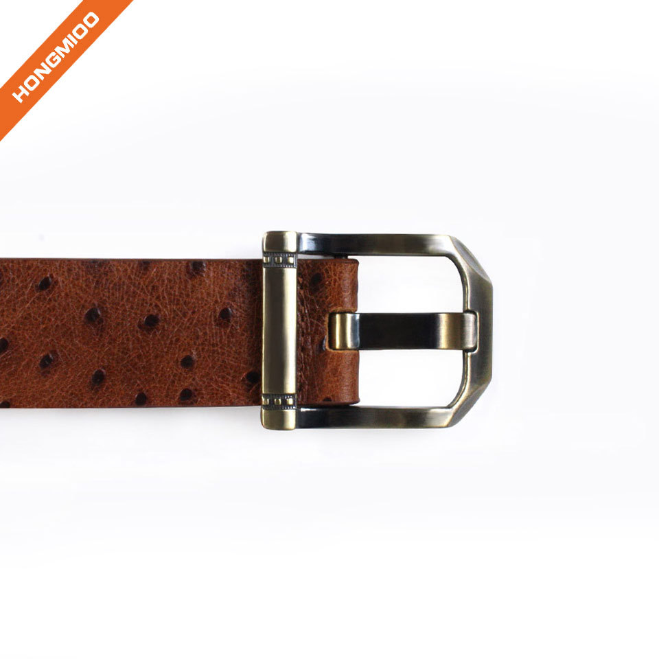 Gentleman Daily Accessory Brown First Layer Cowhide Bel... side