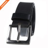 Concise Design Plain Black Genuine Leather Belt Wide Size Men Waist Belt