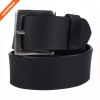 Concise Design Plain Black Genuine Leather Belt Wide Size Men Waist Belt
