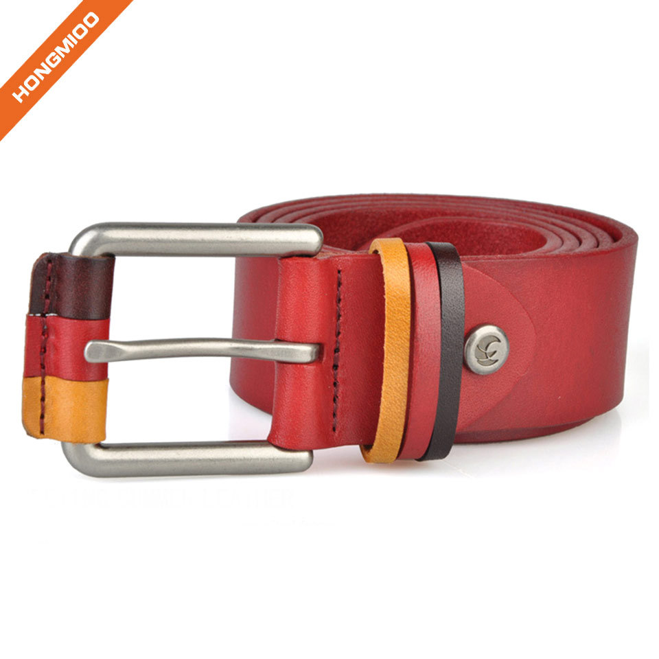Hongmioo Style Zinc Alloy Buckle Belt Cowhide Leather M...