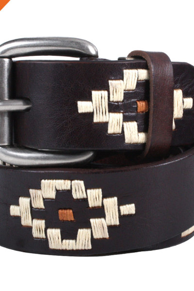 Hongmioo HT022 Wholesale Zinc Alloy Buckle Full Grain Men Luxury Handmade Leather Belts for Men