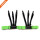 1 Pair Pure Green Thick Elastic High-End Sock Suspenders