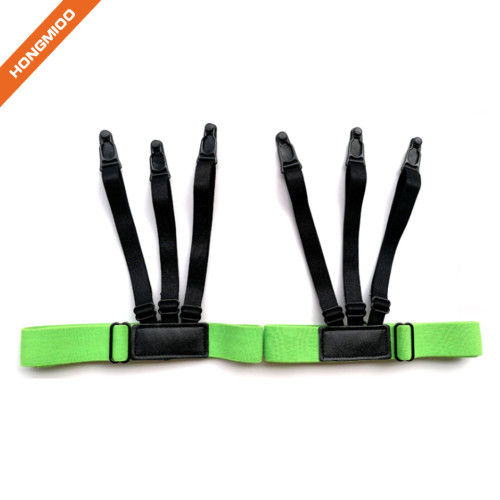 1 Pair Pure Green Thick Elastic High-End Sock Suspenders - How to keep shirt tucked in - Garters