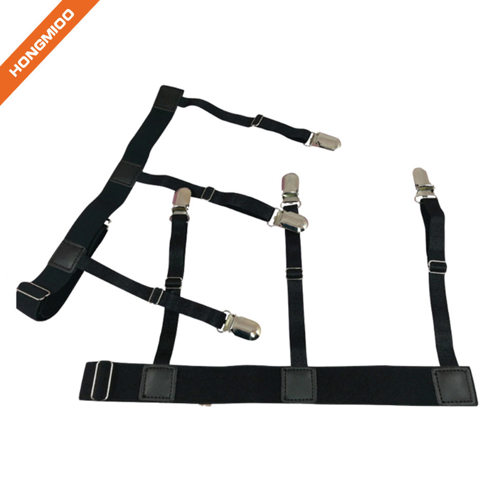 Shirt Stays Garters Adjustable Thigh Shirt Tuck Suspenders Keepers