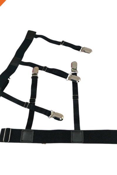 Shirt Stays Garters Adjustable Thigh Shirt Tuck Suspenders Keepers Holder for Men and Women