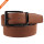 Mens Brown Belt Reversible Cow Skin Leather Removable Black Buckle