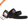 Genuine Leather Belt With Single Prong Rotated Buckle Adjustable Mens Waistband