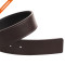Hongmioo Men's Portfolio Reversible Patterned Belt Genuine Leather Waist Strap