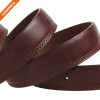 Innovative Design 3 Row Stitch Cowhide Leather Belt With Rotated Needle Buckle