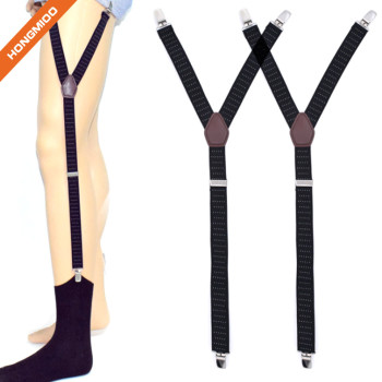 Hongmioo Shirt Stay For Men Police Military Garter Holder Sock Suspender Non-Slip Clips | Custom Belt