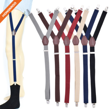 Hongmioo Leisure Style Variety Of Color Sock Suspenders For Male