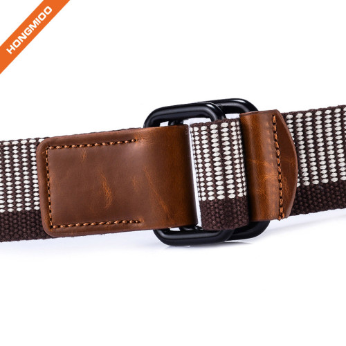 Top Sale Nylon Woven Elastic Leather Waist Belts For Men
