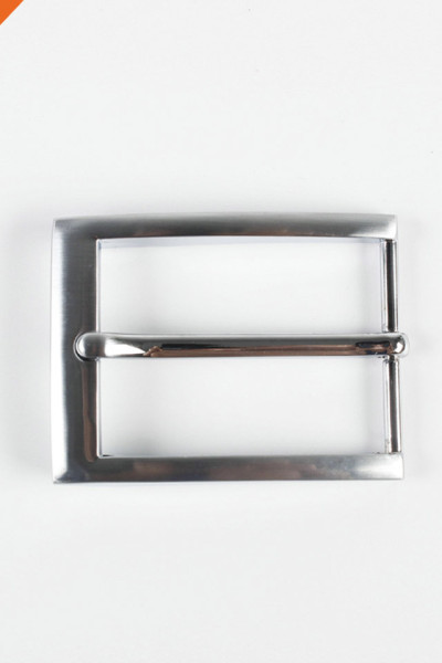 Blank Silver Plated Metal Alloy Pin Belt Buckle for Man