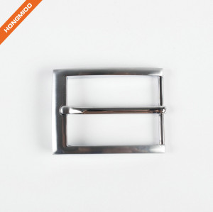Blank Silver Plated Metal Alloy Pin Belt Buckle for Man