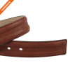 Men's Embossed Belt Genuine Leather Reversible 1.4" Wide Rotated Buckle