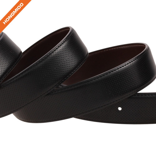 Hongmioo Reversible Belt Genuine Leather Waist Strap Adjustable Black Belts For Men