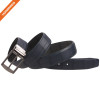 Men's Embossed Reversible Second Layer Leather Belt With Removable Buckle