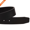 Men's 1.4'' Bridle Reversible Cow Skin Flat Belt With Customized Buckle
