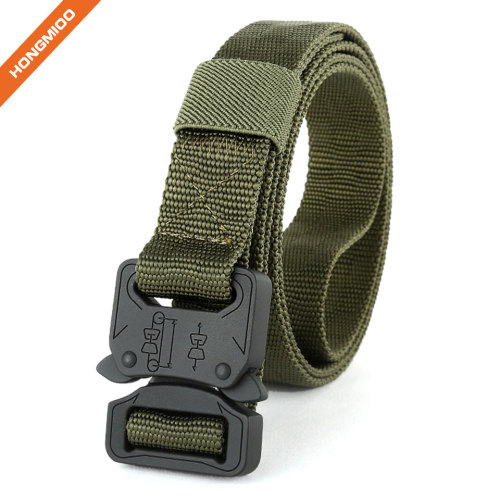 Wholesale Best Military Style Fabric Belts With Cobra Buckle