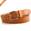 Imported Italy Cow Skin Full Grain Leather Belt With Zinc Alloy Pin Buckle