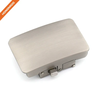 Brush Dark Nickel Adjustable Ratchet Belt Buckle