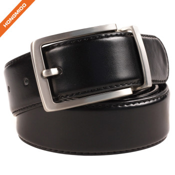 Classic Design New Single Prong Buckle 100% Real Leather Waist Strap
